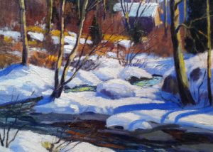 "Woodland Brook, Winter"