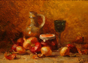 “Still life with Onions and Goblet”