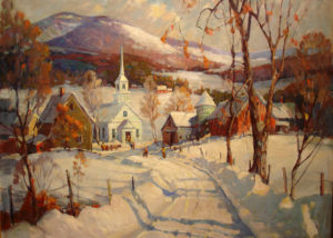 “Sunday Morning, New England Winter”