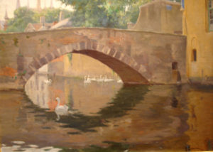 “Swans on Canal, Bruges”