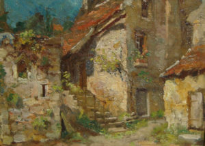 “Houses at Semur, France”