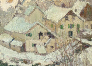 “French Village in the Snow”