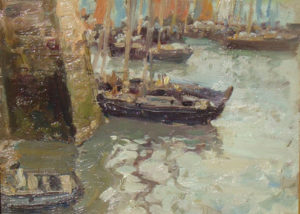 “The Port at Douamenez, Brittany”