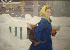 “Winter, Post Woman” Available at Stanford Fine Art Gallery in Nashville TN