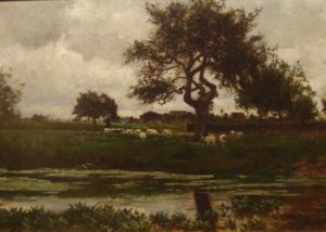 “Tonalist Landscape with Sheep” Stanford Fine Art Gallery in Nashville