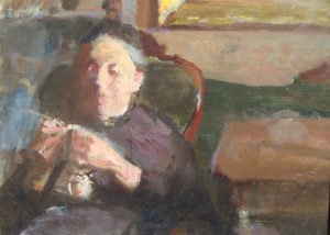 “Study of a Woman Knitting”