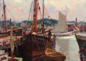 “Catboat, Gloucester Harbor”