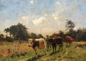 “Farmer with Cattle Returning Home”