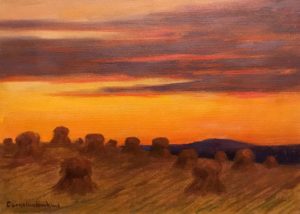 Cornelius Hankins' "Hay Field at Dusk"