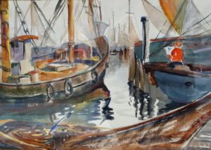 "Boats in Harbor"