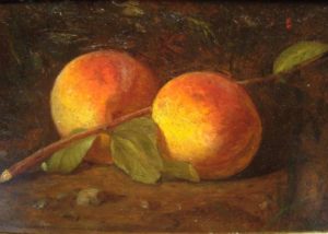 “Still Life of Peaches”