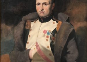 Portrait of Napoleon Bonaparte painted in a realistic manner